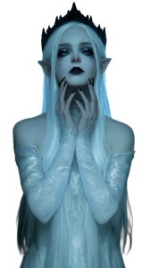 Eerie Elven Witch Vinyl Car Decal Sticker – Waterproof & UV-Resistant 