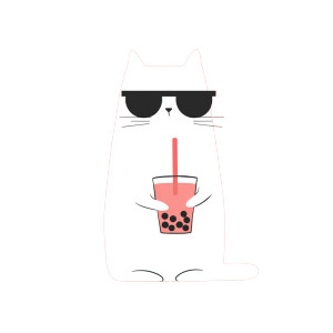 Cool Cat Sipping Vinyl Car Decal Sticker – Waterproof & UV-Resistant Cool Cat Sipping Vinyl Car Decal Sticker – Waterproof & UV-Resistant