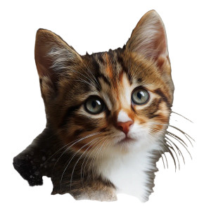 Tabby Kitten Watercolor Vinyl Car Decal Sticker – Waterproof & UV-Resistant Tabby Kitten Watercolor Vinyl Car Decal Sticker – Waterproof & UV-Resistant