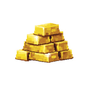 Gold Bars Stack V4 Vinyl Car Decal Sticker – Waterproof & UV-Resistant 