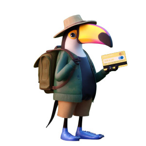 Toucan Explorer Vinyl Car Decal Sticker – Waterproof & UV-Resistant 