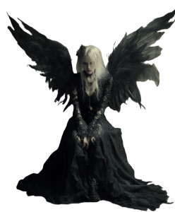 Gothic Angel V8 Vinyl Car Decal Sticker – Waterproof & UV-Resistant 