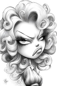 Sneezing Caricature Vinyl Car Decal Sticker – Waterproof & UV-Resistant 