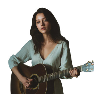 Female Guitarist Vinyl Car Decal Sticker – Waterproof & UV-Resistant 