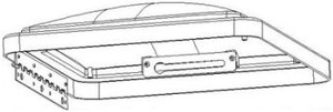 Dometic Roof Vent Lid | Black Polycarbonate | Hinge With Rivets | Durable & Reliable Protection Dometic Roof Vent Lid | Black Polycarbonate | Hinge With Rivets | Durable & Reliable Protection