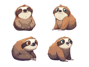 Cartoon Sloth Sprite Vinyl Car Decal Sticker – Waterproof & UV-Resistant Cartoon Sloth Sprite Vinyl Car Decal Sticker – Waterproof & UV-Resistant