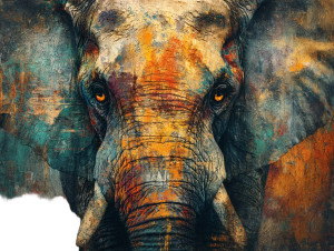 Wise Old Elephant Vinyl Car Decal Sticker – Waterproof & UV-Resistant 