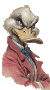 Angry Duck Drawing Vinyl Car Decal Sticker – Waterproof & UV-Resistant 