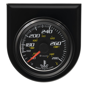 Equus Gauges 6000 Series Water Temperature Gauge | Full Sweep Analog 130-280°F | Back-Lit Illumination Equus Gauges 6000 Series Water Temperature Gauge | Full Sweep Analog 130-280°F | Back-Lit Illumination