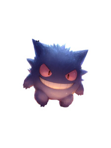 Chibi Gengar Fantasy Vinyl Car Decal Sticker – Waterproof & UV-Resistant 