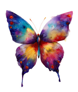 Watercolor Butterfly Vinyl Car Decal Sticker – Waterproof & UV-Resistant Watercolor Butterfly Vinyl Car Decal Sticker – Waterproof & UV-Resistant