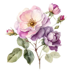 Watercolor Rose Vinyl Car Decal Sticker – Waterproof & UV-Resistant Watercolor Rose Vinyl Car Decal Sticker – Waterproof & UV-Resistant