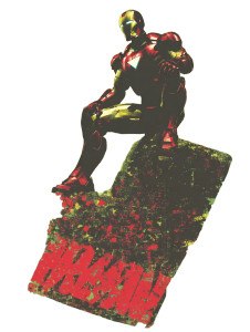 Iron Man Pose V5 Vinyl Car Decal Sticker – Waterproof & UV-Resistant 