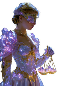 Blindfolded Justice V3 Vinyl Car Decal Sticker – Waterproof & UV-Resistant 