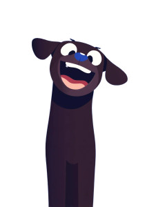 Happy Puppy V4 Vinyl Car Decal Sticker – Waterproof & UV-Resistant 