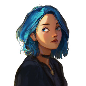 Blue Haired Girl V7 Vinyl Car Decal Sticker – Waterproof & UV-Resistant Blue Haired Girl V7 Vinyl Car Decal Sticker – Waterproof & UV-Resistant