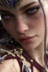 Fantasy Sorceress Close-Up Vinyl Car Decal Sticker – Waterproof & UV-Resistant 