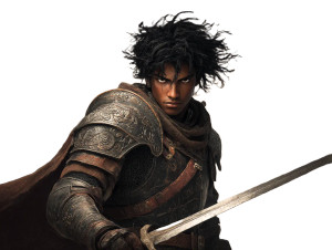 Medieval Fantasy Warrior V3 Vinyl Car Decal Sticker – Waterproof & UV-Resistant 