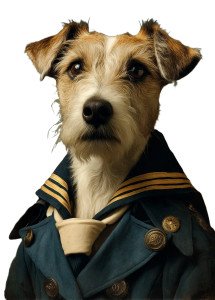 Anthropomorphic Jack Terrier Vinyl Car Decal Sticker – Waterproof & UV-Resistant 