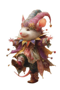 Jester Dormouse Vinyl Car Decal Sticker – Waterproof & UV-Resistant 