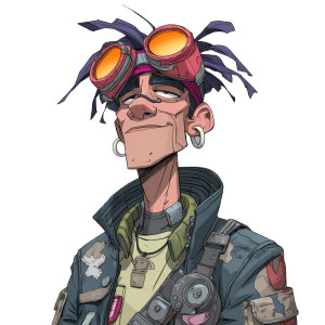 Quirky Degenerate Character Vinyl Car Decal Sticker – Waterproof & UV-Resistant 