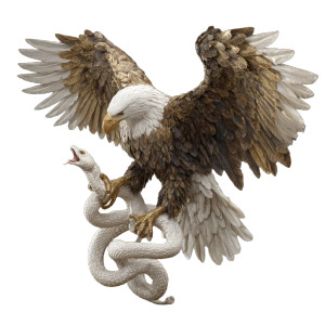 Eagle Vs Snake V2 Vinyl Car Decal Sticker – Waterproof & UV-Resistant 