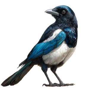 Eurasian Magpie Vinyl Car Decal Sticker – Waterproof & UV-Resistant Eurasian Magpie Vinyl Car Decal Sticker – Waterproof & UV-Resistant