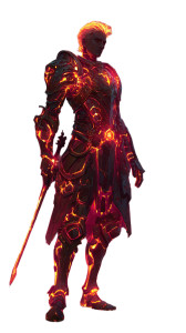 Fiery Paladin Vinyl Car Decal Sticker – Waterproof & UV-Resistant 