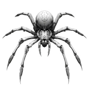 Cyborg Spider Design Vinyl Car Decal Sticker – Waterproof & UV-Resistant 