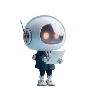 Cute Professional Robot Vinyl Car Decal Sticker – Waterproof & UV-Resistant 