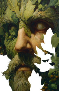 Oak Tree Man Vinyl Car Decal Sticker – Waterproof & UV-Resistant 