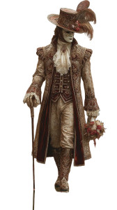 Venetian Masked Gentleman Vinyl Car Decal Sticker – Waterproof & UV-Resistant 