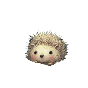 Sad Hedgehog V2 Vinyl Car Decal Sticker – Waterproof & UV-Resistant 