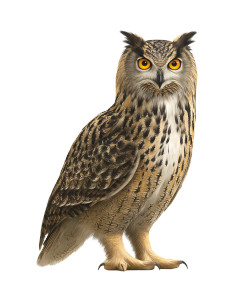 Eurasian Eagle-Owl Vinyl Car Decal Sticker – Waterproof & UV-Resistant 