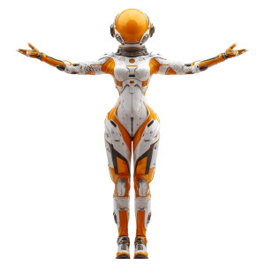 Futuristic Astronaut Girl Vinyl Car Decal Sticker – Waterproof & UV-Resistant  Futuristic Astronaut Girl Vinyl Car Decal Sticker – Waterproof & UV-Resistant