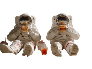 Astronauts Eating Hamburgers Vinyl Car Decal Sticker – Waterproof & UV-Resistant Astronauts Eating Hamburgers Vinyl Car Decal Sticker – Waterproof & UV-Resistant