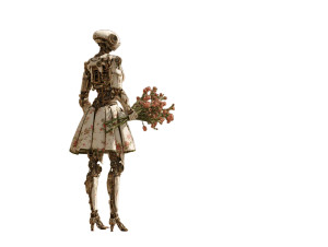 Robotic Parisian Woman Vinyl Car Decal Sticker – Waterproof & UV-Resistant Robotic Parisian Woman Vinyl Car Decal Sticker – Waterproof & UV-Resistant