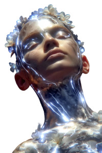 Glowing Obsidian Child Vinyl Car Decal Sticker – Waterproof & UV-Resistant 