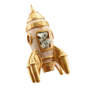 Golden Rocket Icon Vinyl Car Decal Sticker – Waterproof & UV-Resistant Golden Rocket Icon Vinyl Car Decal Sticker – Waterproof & UV-Resistant