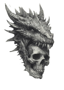 Dragon Skull Tattoo Vinyl Car Decal Sticker – Waterproof & UV-Resistant Dragon Skull Tattoo Vinyl Car Decal Sticker – Waterproof & UV-Resistant