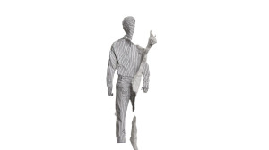 Paper Man Torn Vinyl Car Decal Sticker – Waterproof & UV-Resistant 