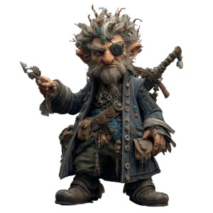 Gnome Sailor Vinyl Car Decal Sticker – Waterproof & UV-Resistant 