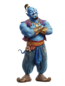 Cartoon Genie Vinyl Car Decal Sticker – Waterproof & UV-Resistant 