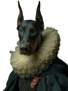 Majestic Doberman Portrait Vinyl Car Decal Sticker – Waterproof & UV-Resistant Majestic Doberman Portrait Vinyl Car Decal Sticker – Waterproof & UV-Resistant