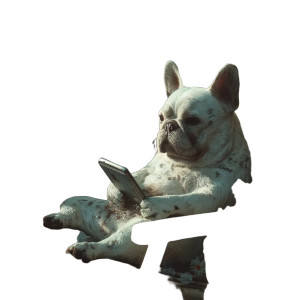 Calling French Bulldog Vinyl Car Decal Sticker – Waterproof & UV-Resistant 