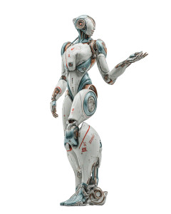 Futuristic Female Android V5 Vinyl Car Decal Sticker – Waterproof & UV-Resistant Futuristic Female Android V5 Vinyl Car Decal Sticker – Waterproof & UV-Resistant