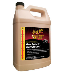 Meguiars Mirror Glaze Pro Speed Compound | 1 Gallon Jug | Removes Deep Scratches And Severe Swirls