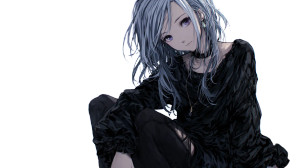 Gothic Anime Girl V39 Vinyl Car Decal Sticker – Waterproof & UV-Resistant 