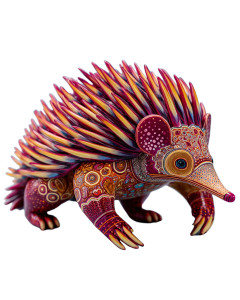 Vibrant Clay Echidna Vinyl Car Decal Sticker – Waterproof & UV-Resistant 