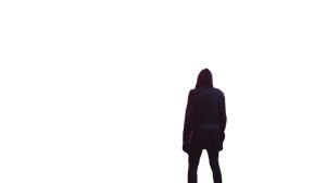 Mysterious Hooded Figure V29 Vinyl Car Decal Sticker – Waterproof & UV-Resistant 